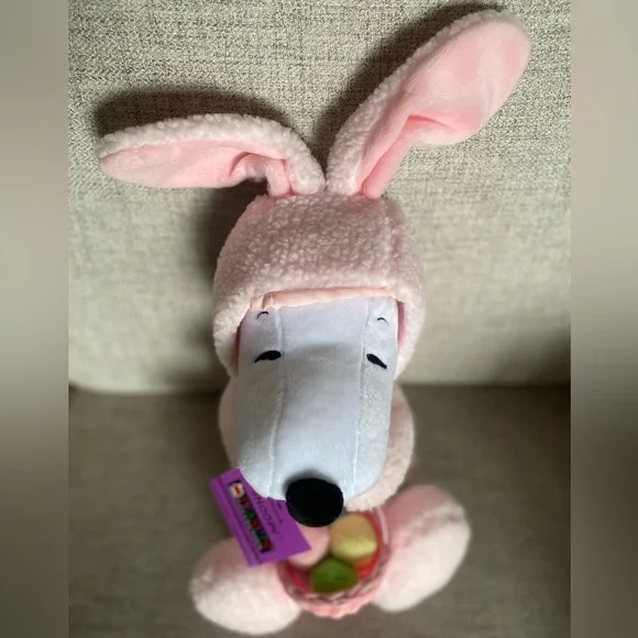 Vintage Hallmark Easter Bunny Plush Peanuts Snoopy - Picture 7 of 7